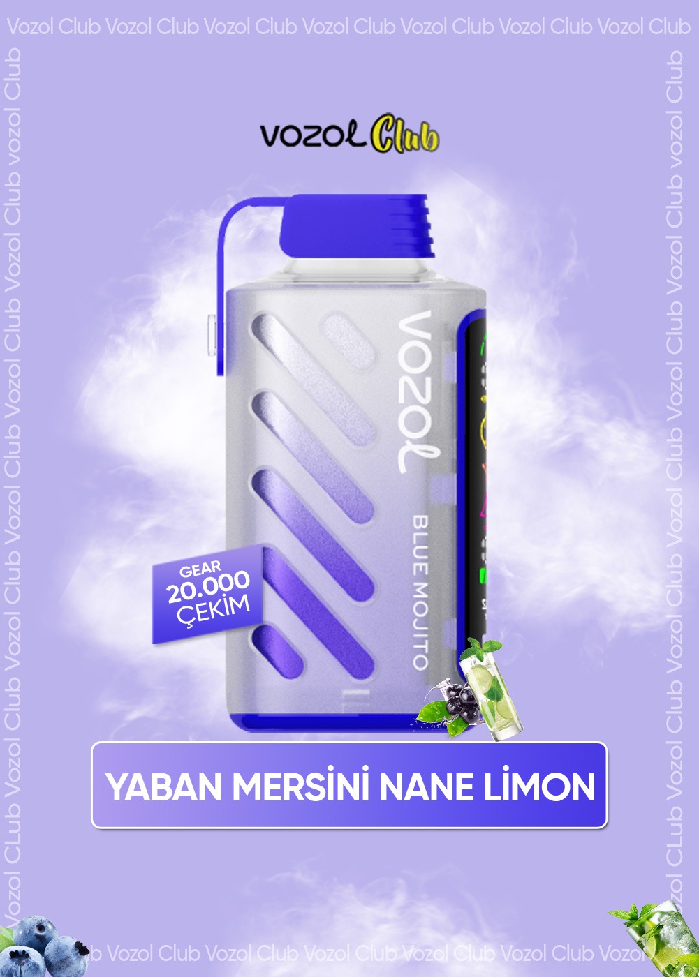 Vozol Gear Power 20000 Blue Mojito