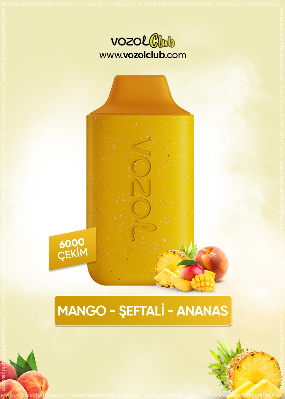 Vozol 6000 Mango Peach Pineapple