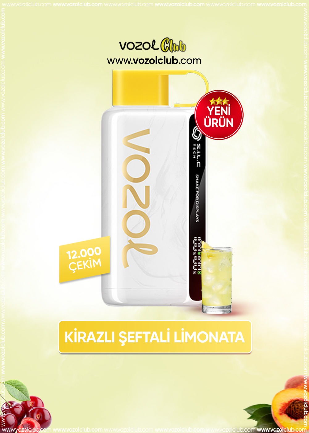 Vozol 12000 Cherry Peach Lemonade